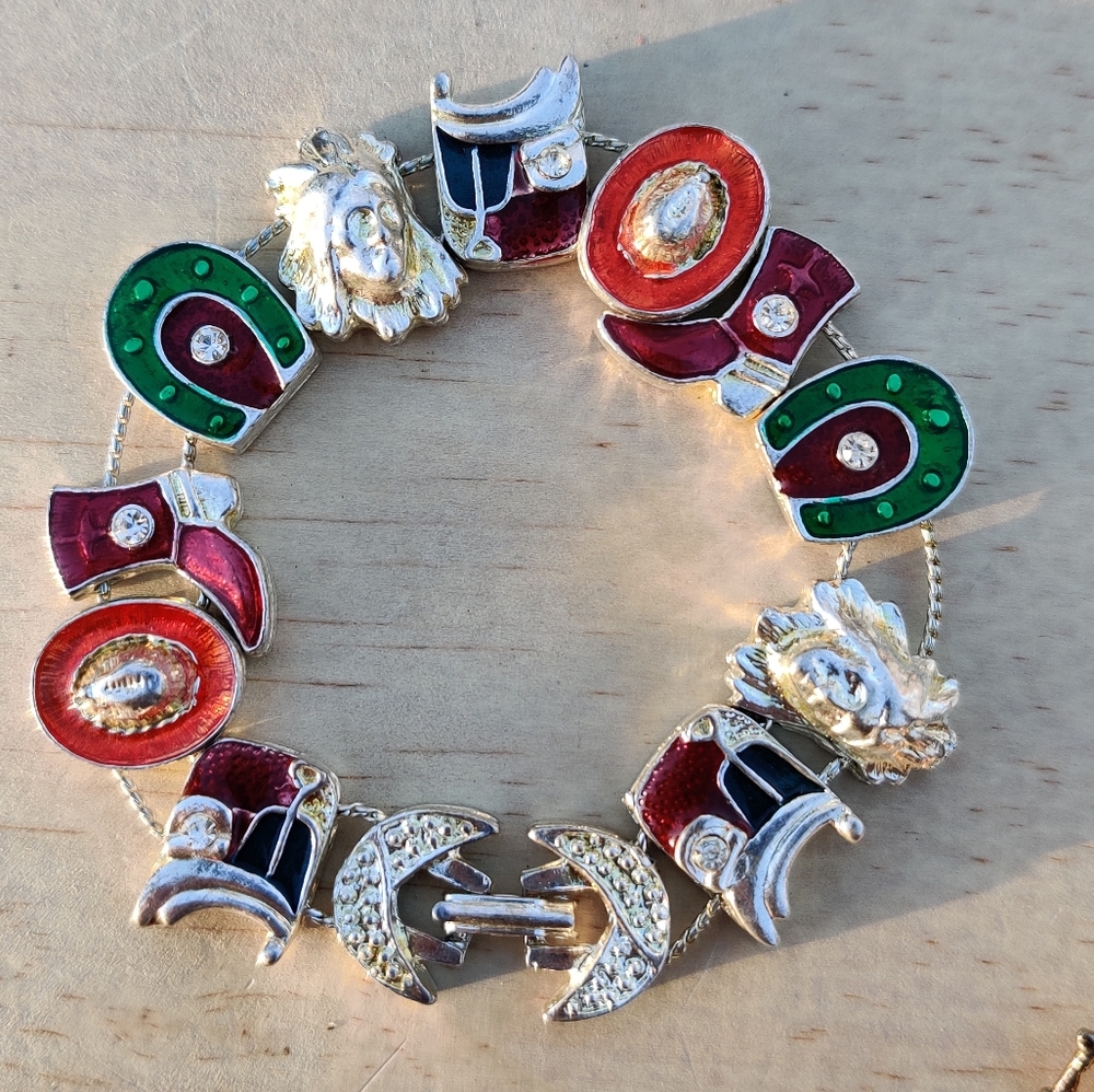 Vintage western cowboy slide bracelet